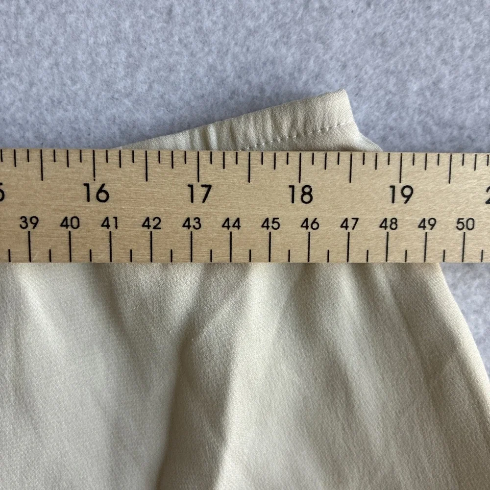 Eileen Fisher Silk Georgette Crepe Pants Womens XL Luxe Trouser Wide Leg *FLAW*